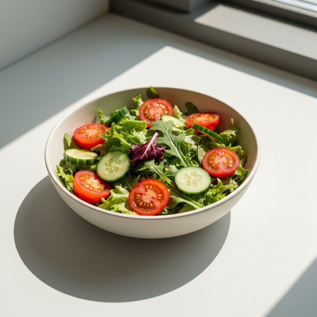 Świeża sałatka z warzywami - przykład zdrowego posiłku